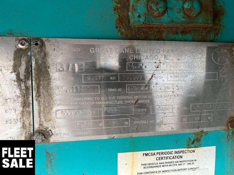 2013 Great Dane T/A 53 Hiboy Michener Allen Auctioneering Ltd