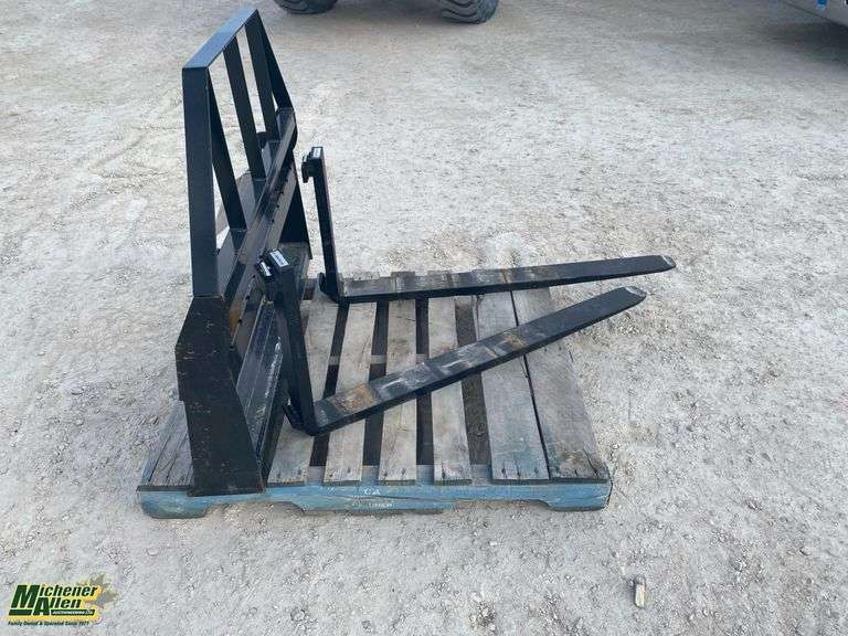 2024 Unused Mower King SAll100 4ft Skid Steer Forks Michener Allen