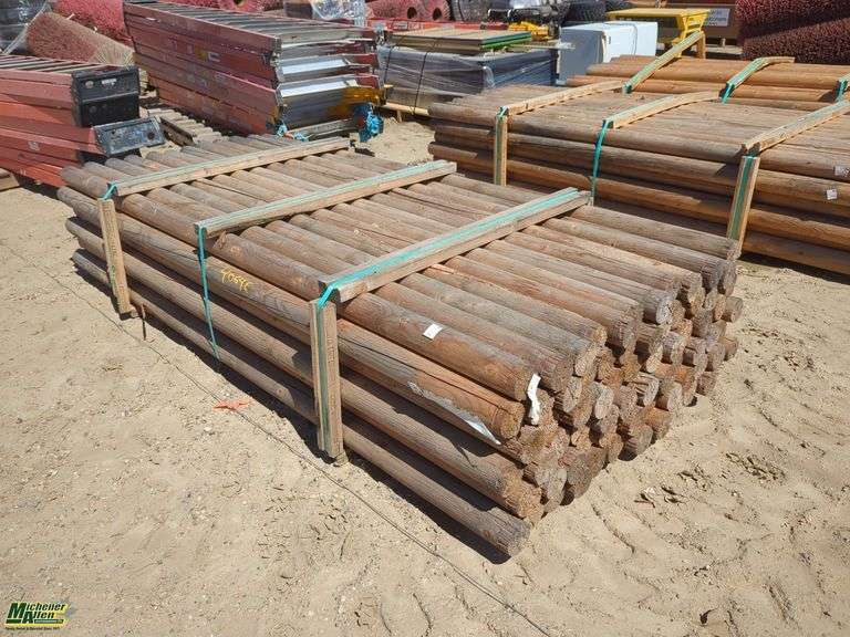 Douglas Fir Fencing Rails 8ft6in long 3.5in diameter Approximately 72 ...