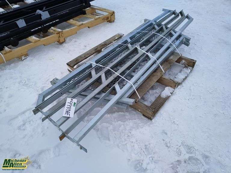 Pallet with 2 Headache Racks and Rails - Michener Allen Auctioneering Ltd