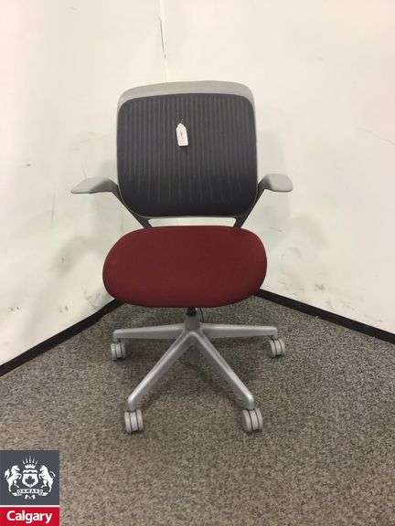 Steelcase Cobi Chair Red & Grey