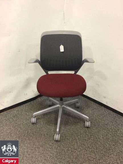 Steelcase Cobi Chair Red & Grey