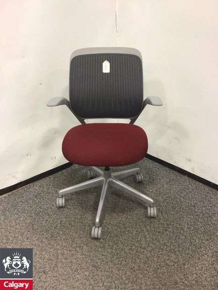 Steelcase Cobi Chiar Red & Grey