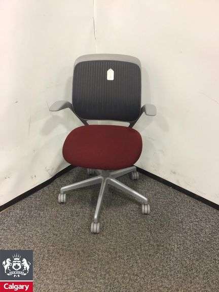 Steelcase Cobi Chair Red & Grey