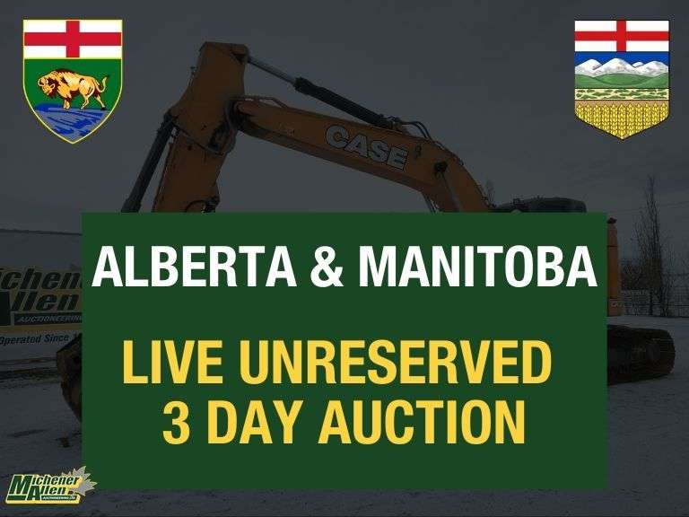 December 4-6, 2025 - Unreserved Equipment, Trucks, Trailers, Light Vehicles & RV Live 3 Day Auction - Alberta & Manitoba