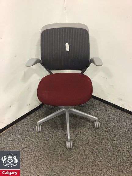 Steelcase Cobi Chair Red & Grey