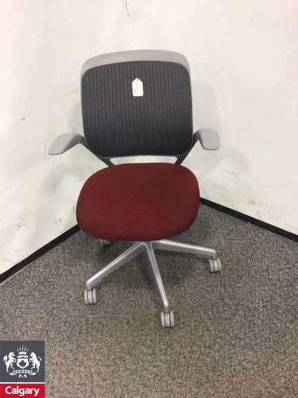 Steelcase Cobi Chair Red & Grey
