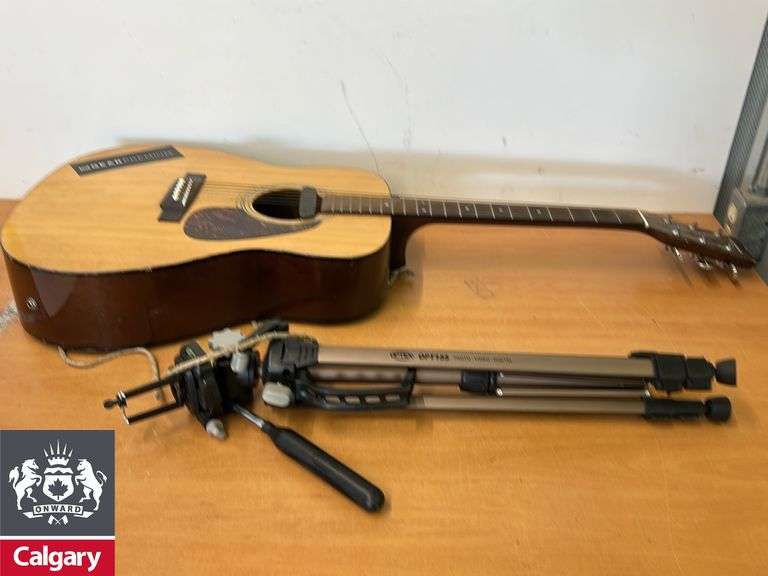 Guitar and tri pod