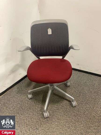 Steelcase Cobi Chair Red & Grey