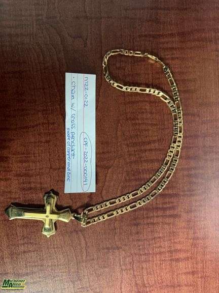 Chain w/cross pendant