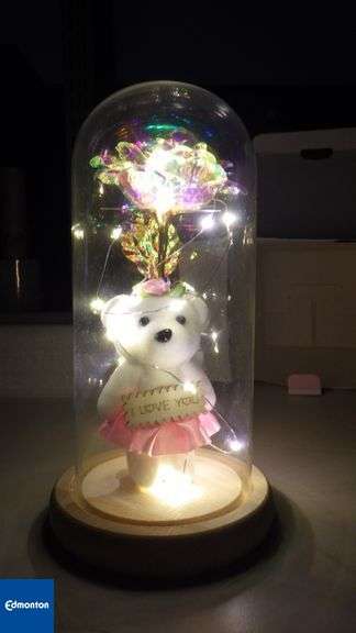 LOVE Rose Light up Bear