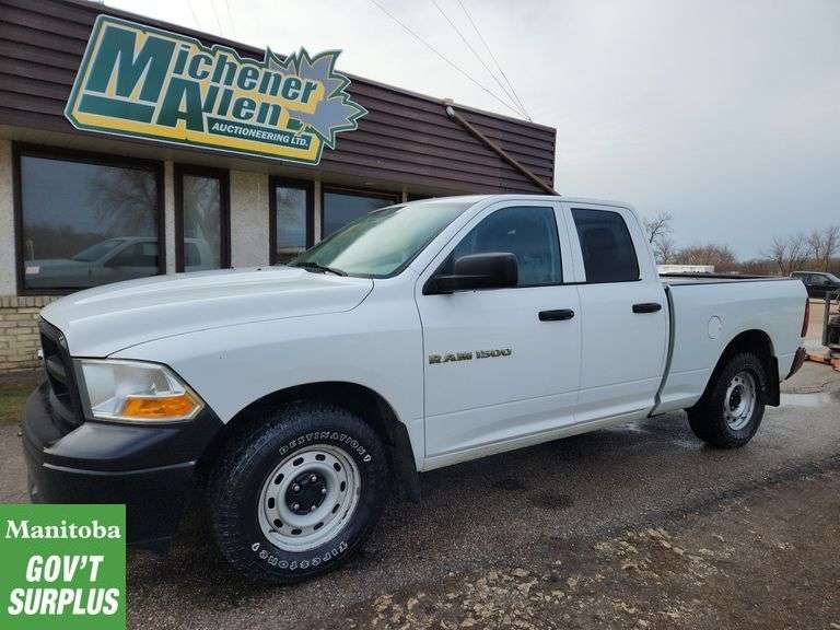 Non-Operable  2012  Ram  1500  4x2 ST 4dr Quad Cab 6.3 ft. SB Pickup