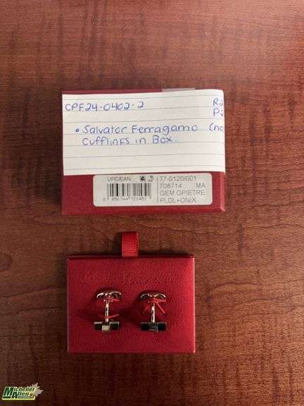Salvatore Ferragamo cufflinks (not gold)
