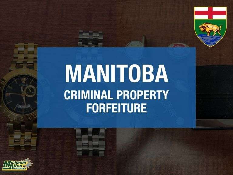December 3, 2025 Criminal Property Forfeiture - Manitoba