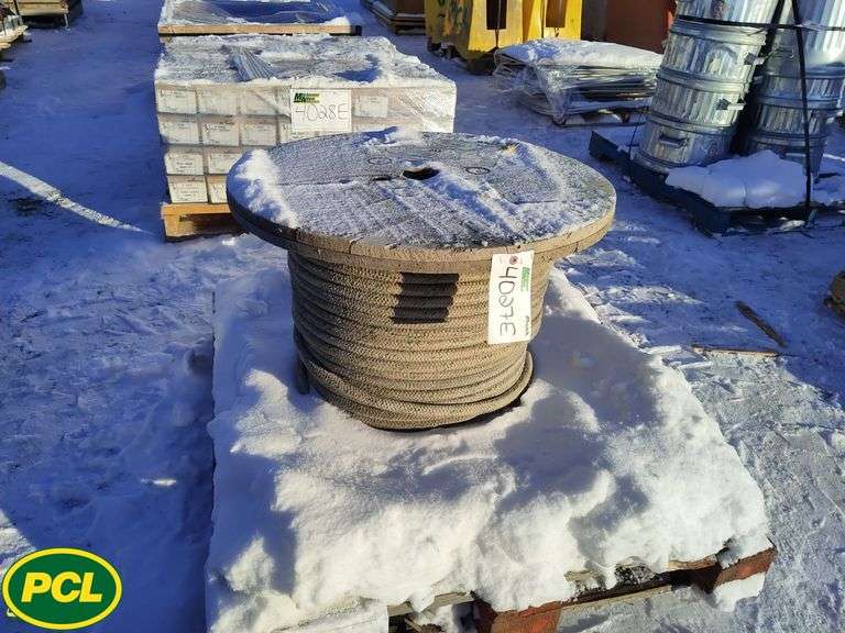 Pallte With Ropes Pallet with 1 Spool of Braided Rope - Michener Allen Auctioneering Ltd