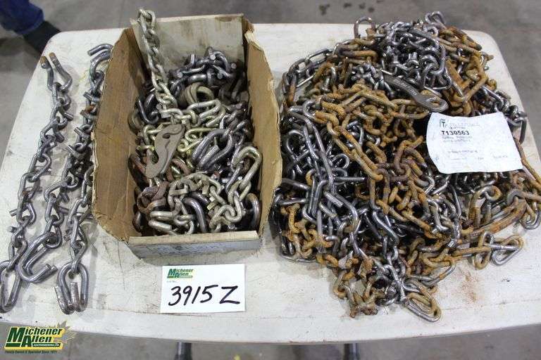 Set of Unused Light Truck Tire Chain & Box of Unused Tire Chain Repair ...