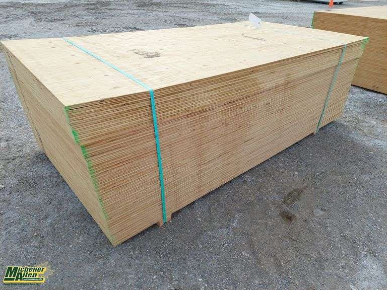 50 Unused 15.5mm 1220 x 2440 Utility Grade Plywood