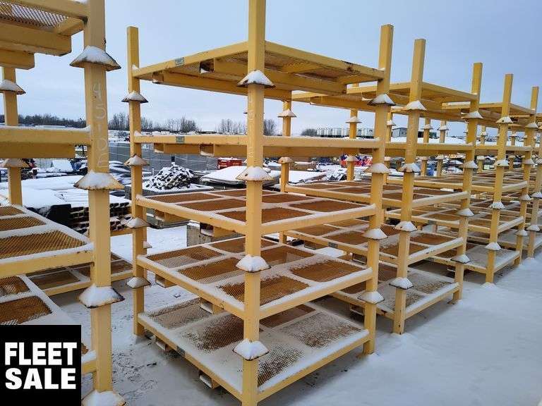 Stackable Skid Racks 5 Steel 4' L x 4' W x 3' H Stackable Skid Racks - Michener Allen ...