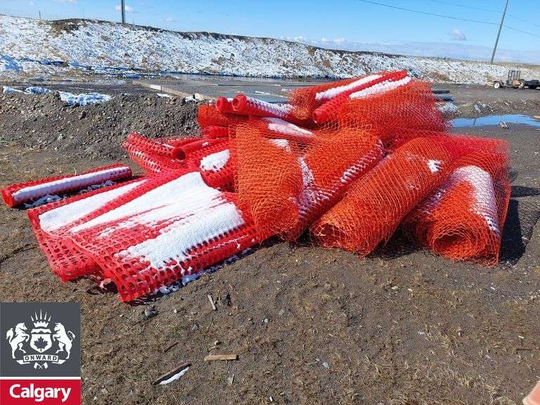 Snow Fencing (Approximately 25-30 Rolls, Random Lengths)