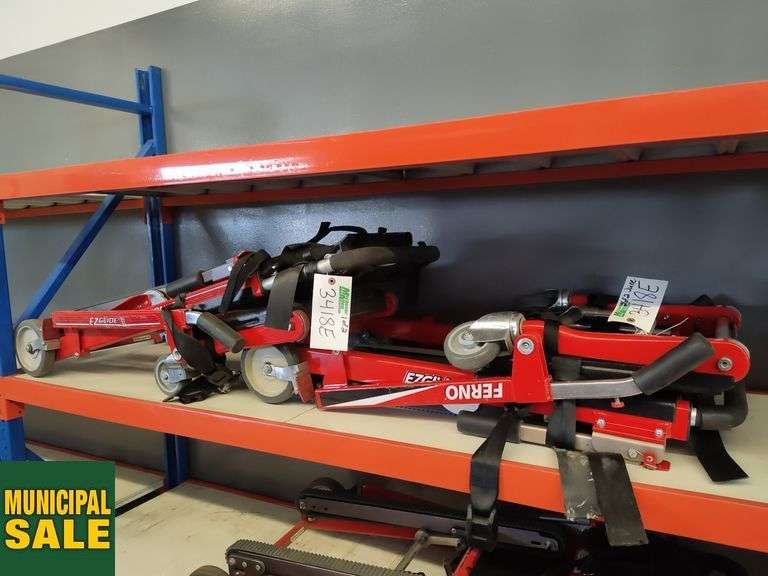 Lot of 2 Ferno 59T EZ Glide Medical Transport Chairs