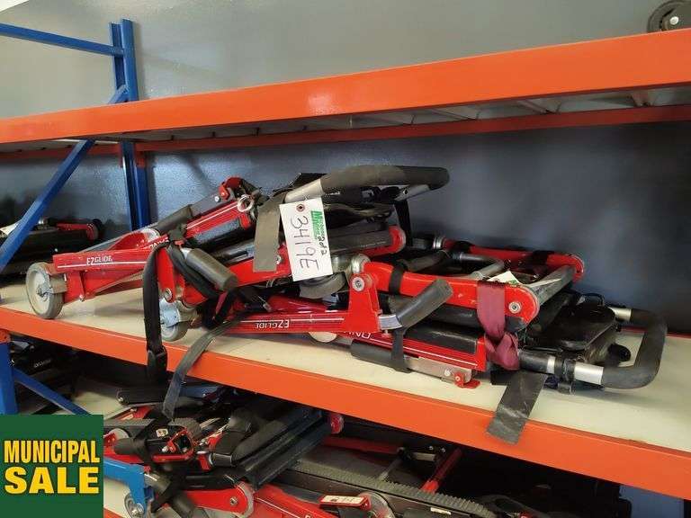 Lot of 2 Ferno 59T EZ Glide Medical Transport Chairs