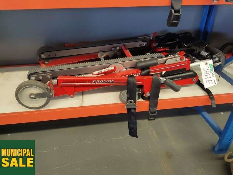 Lot of 2 Ferno 59T EZ Glide Medical Transport Chairs