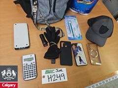 Backpack with Paper Towels, Hat, Phone Cases, Gloves, and Dental Set