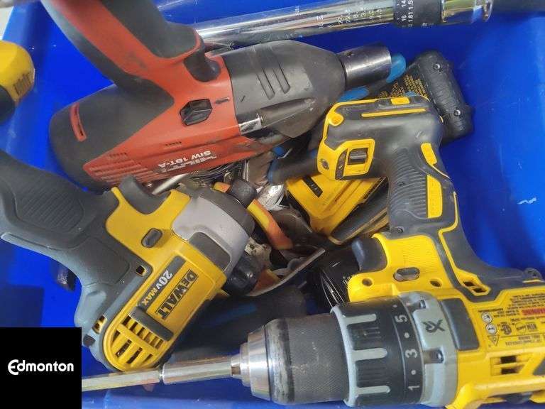 Bin With Assorted Power And Hand Tools - Qty. 1