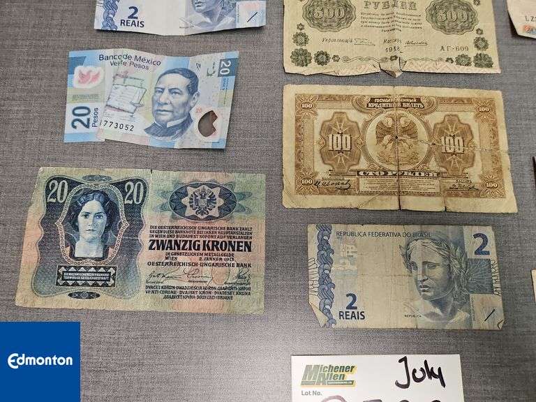 International Currency Notes - Qty.13