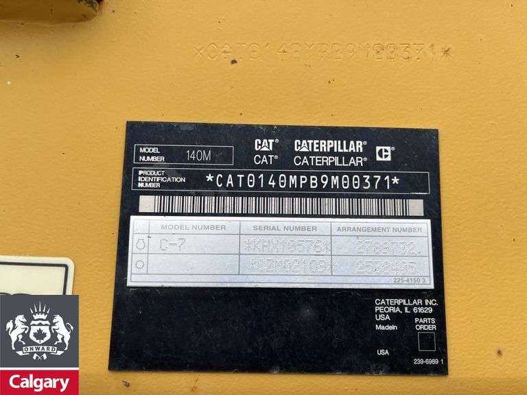 2008  Caterpillar   140M  Grader  Ripper/Scarifier