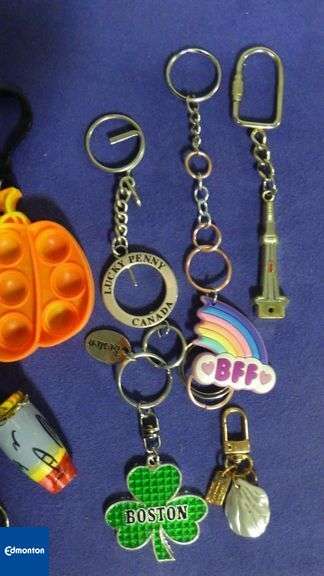 Lot of Keychains w/Lanyard
