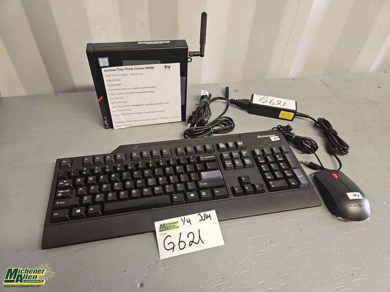 Lenovo Tiny Thinkcentre (Comes With Power Cord, Keyboard and Mouse) - Qty.1