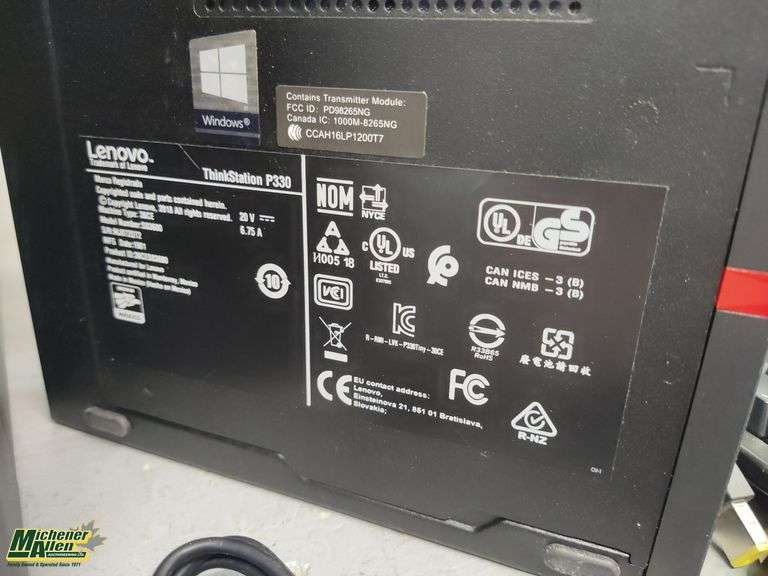 Lenovo Tiny Think Station P330 with Curved 27in Monitor, Brother Printer, Keyboard, Mouse and Power 