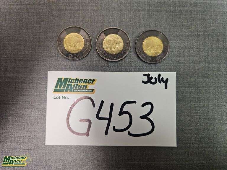 Canada Commemorative QE II Blk Toonies  - Qty.3