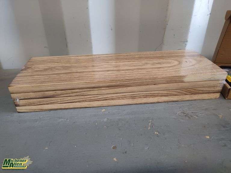 2 Packages of 3 Piece Wood Shelves 15.5in X5.5in - Qty 1