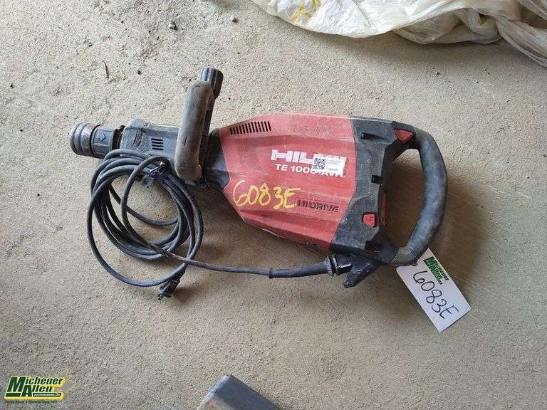 Hilti TE 1000-AVR Breaking Hammer - Michener Allen Auctioneering Ltd