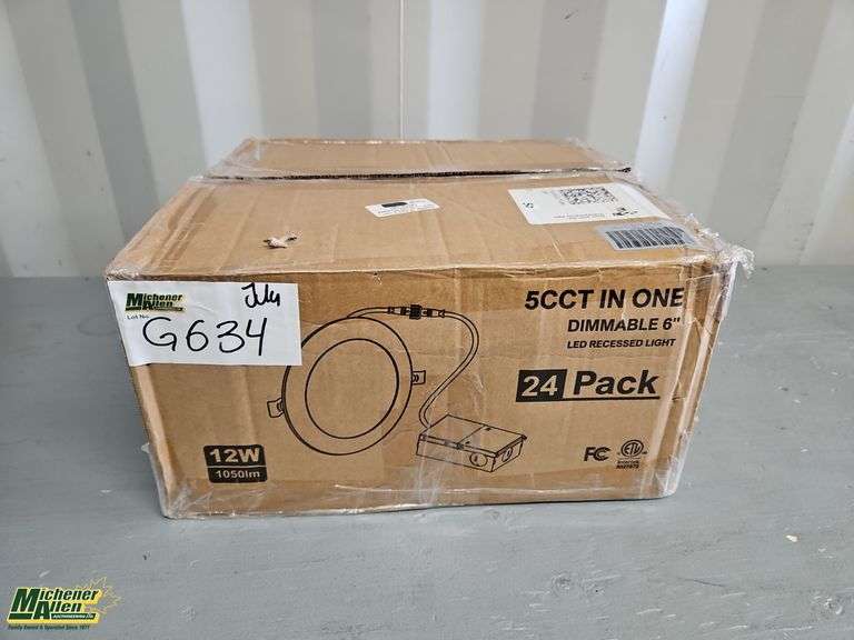 Box with 24 Pack Dimmable 6in LED Recessed Ceiling Lights
