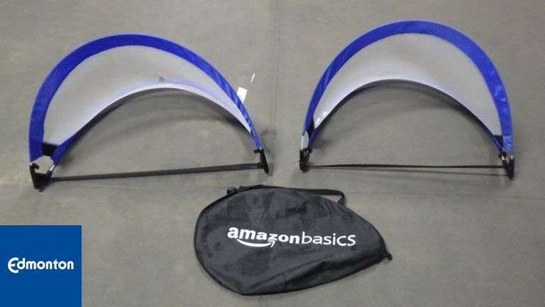 Amazon Basics Portable Pop Up Soccer Goal Amazon Basics   Portable Pop Up Soccer Goal