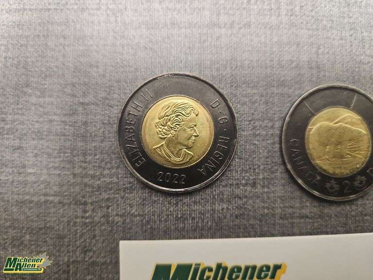 Canada Commemorative QE II Blk Toonies  - Qty.3