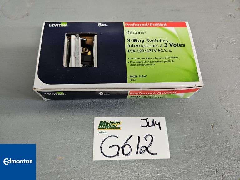 Leviton 3-Way Switches 6Pack