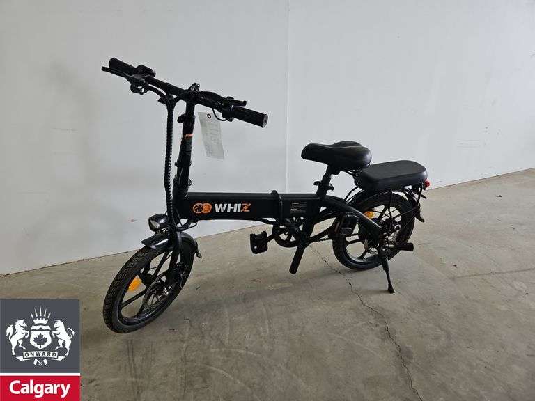 Unisex Black Gyrocopters Whizz E-Bike * No Charger, Working/Battery Condition Unknown, No Key*