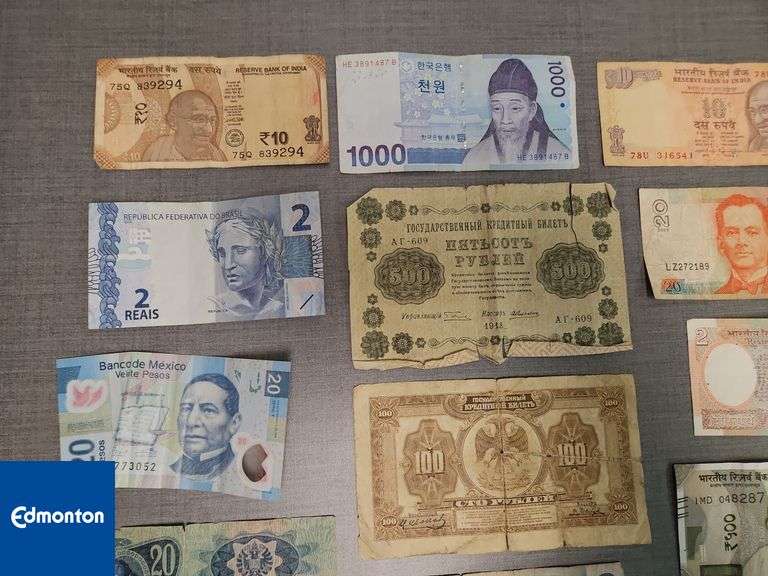 International Currency Notes - Qty.13