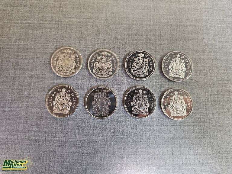 1969-2007 Various Canadian 50 Cent Coins - Qty.1