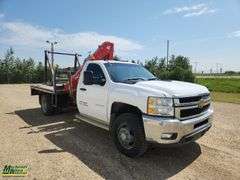 2013  Chevrolet  Silverado 3500HD CC  S/A  Ferrari F541  Picker Deck Truck