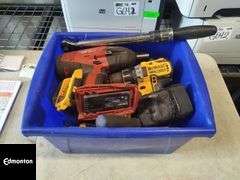 Bin With Assorted Power And Hand Tools - Qty. 1