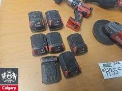 4x Milwaukee Power Tools w/ 7x Batteries in Husky Bag *No Charger*