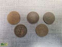 Late 1800's Early 1900's Copper Pennies Qty 5