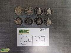 1969-2007 Various Canadian 50 Cent Coins - Qty.1