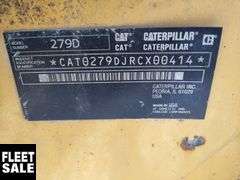 Non-Operable  2014  CAT  279D  Tracked Skid Steer