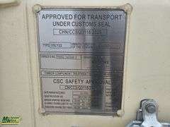 20'  1  Door  Single Use  Sea Container